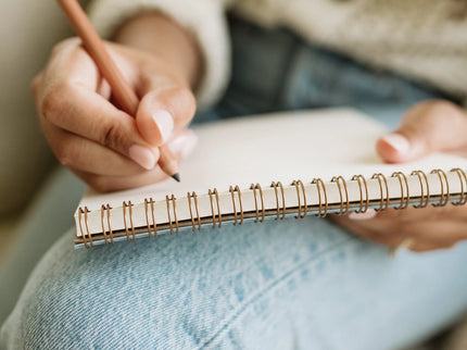 "To Note" Cuaderno Vertical de Líneas - Dusty Rose