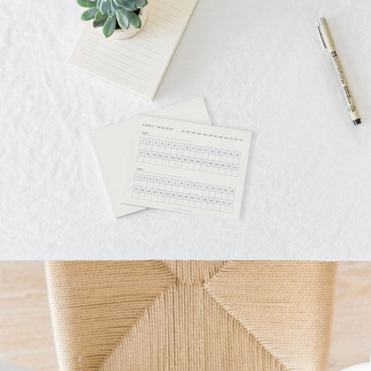 Tracker de Hábitos Mensual - 50 hojas - ColorSwatch