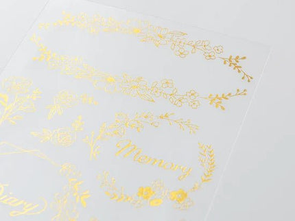 Transfer Foil Stickers - Flores - ColorSwatch