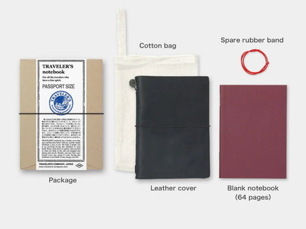 TRAVELER's notebook Cover - Passport - Black - ColorSwatch