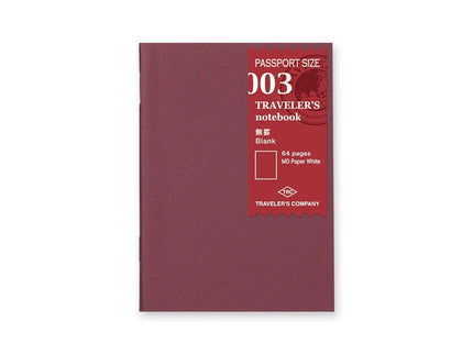 TRAVELER's notebook Refill - Passport - 03 En Blanco - ColorSwatch