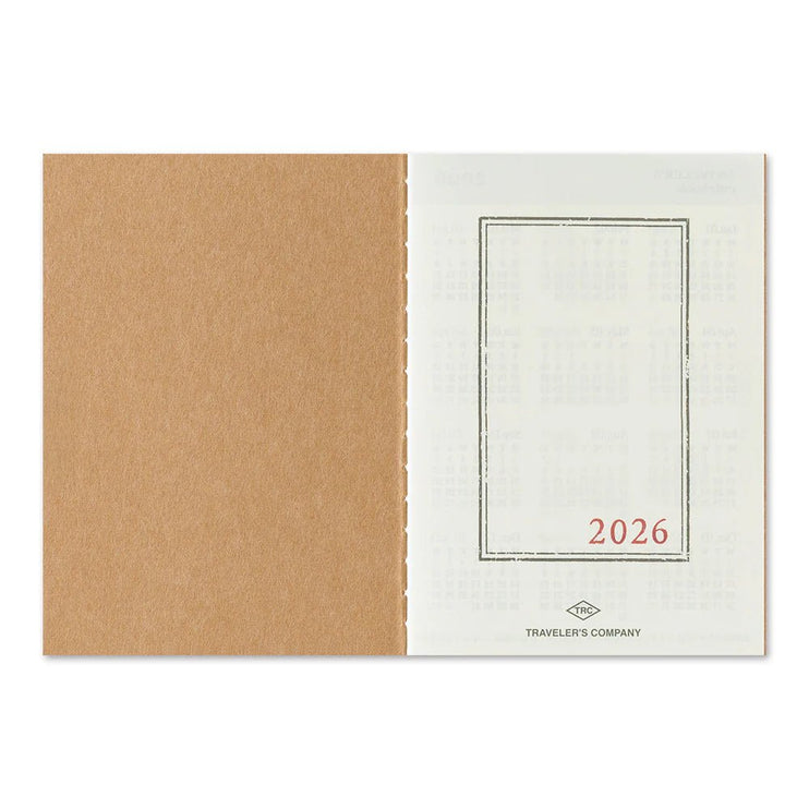 TRAVELER's notebook Refill - Passport - 2026 Monthly - ColorSwatch