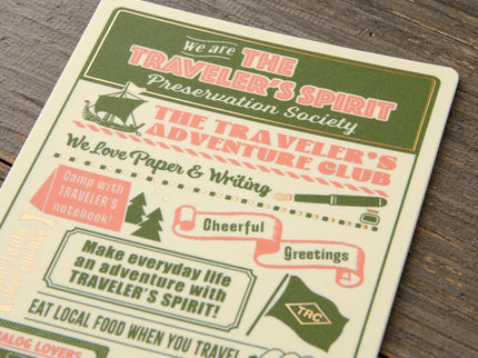 TRAVELER's notebook Refill - Passport - Plastic Sheet 2026 - ColorSwatch