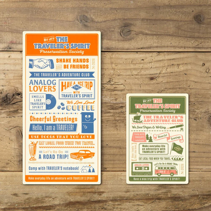 TRAVELER's notebook Refill - Passport - Plastic Sheet 2026 - ColorSwatch