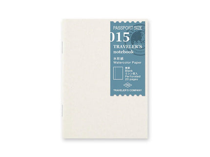 TRAVELER's notebook Refill - Passport Size - 027 Watercolor Paper - ColorSwatch