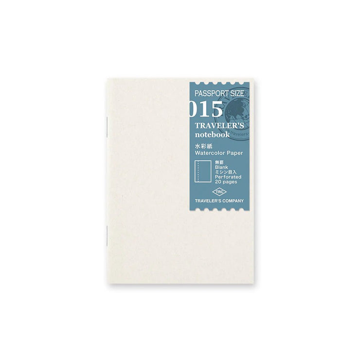 TRAVELER's notebook Refill - Passport Size - 027 Watercolor Paper - ColorSwatch
