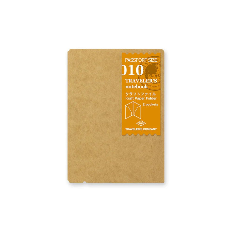 TRAVELER's notebook Refill - Passport Size - P10 Kraft File - ColorSwatch