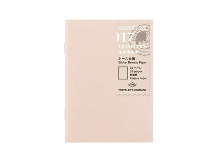 TRAVELER's notebook Refill - Passport Size - Sticker Release Paper - ColorSwatch