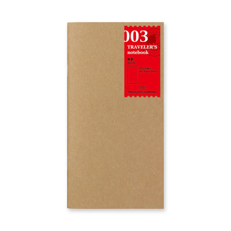 TRAVELER's notebook Refill - Regular Size - 003 Blank - ColorSwatch