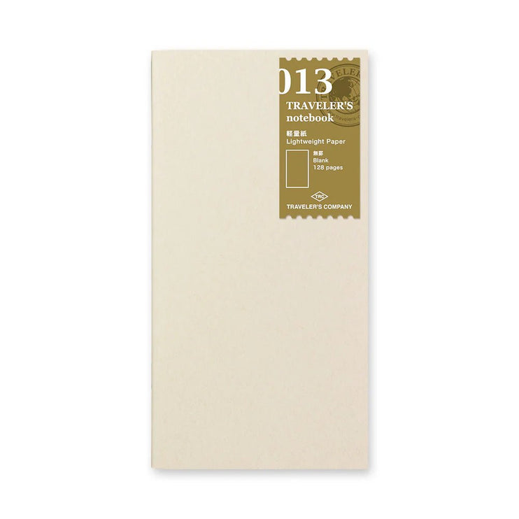 TRAVELER's notebook Refill - Regular Size - 013 Light Paper - ColorSwatch