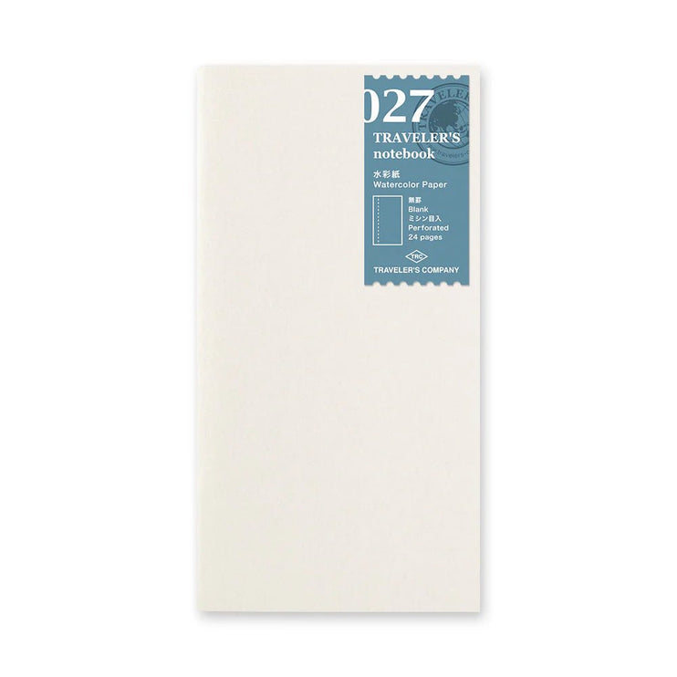 TRAVELER's notebook Refill - Regular Size - 027 Watercolor Paper - ColorSwatch