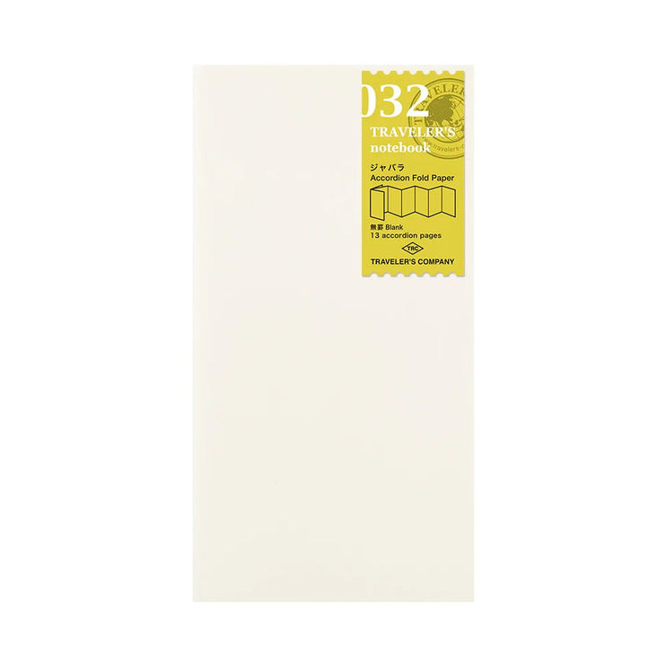 TRAVELER's notebook Refill - Regular Size - 032 Accordion Fold Paper - ColorSwatch