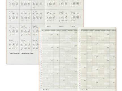 TRAVELER's notebook Refill - Regular Size - 2026 Monthly - ColorSwatch