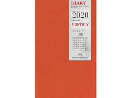 TRAVELER's notebook Refill - Regular Size - 2026 Monthly - ColorSwatch
