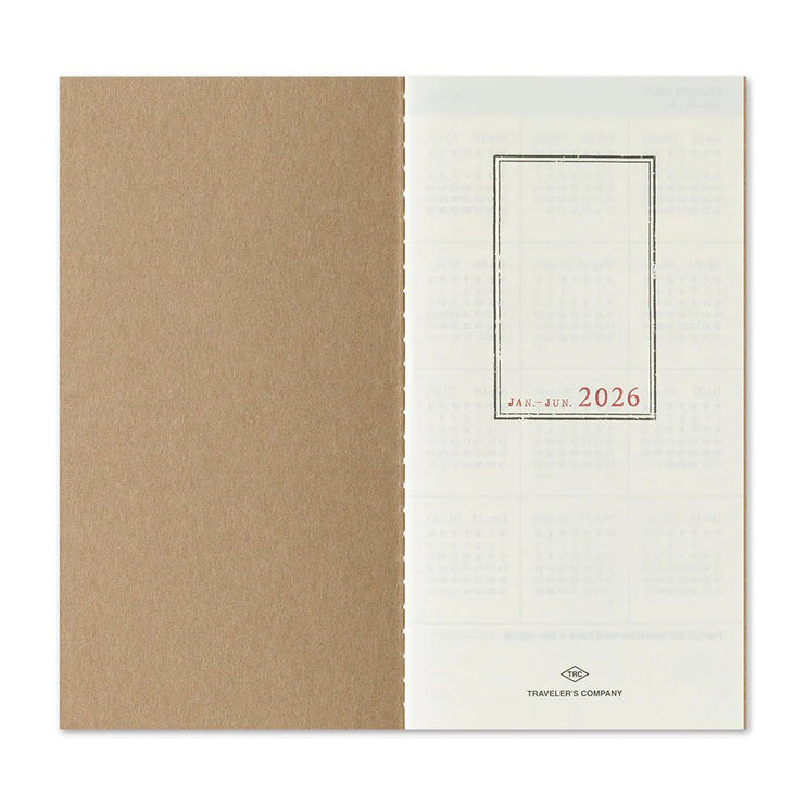 TRAVELER's notebook Refill - Regular Size - 2026 Weekly - ColorSwatch