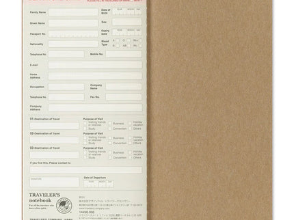 TRAVELER's notebook Refill - Regular Size - 2026 Weekly Vertical - ColorSwatch