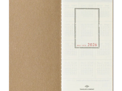 TRAVELER's notebook Refill - Regular Size - 2026 Weekly Vertical - ColorSwatch
