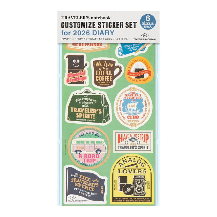 TRAVELER's notebook - Sticker Set 2026 - ColorSwatch