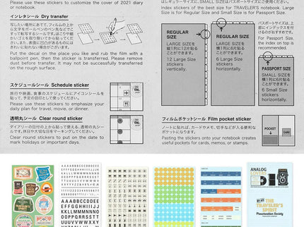TRAVELER's notebook - Sticker Set 2026 - ColorSwatch