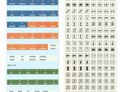 TRAVELER's notebook - Sticker Set 2026 - ColorSwatch