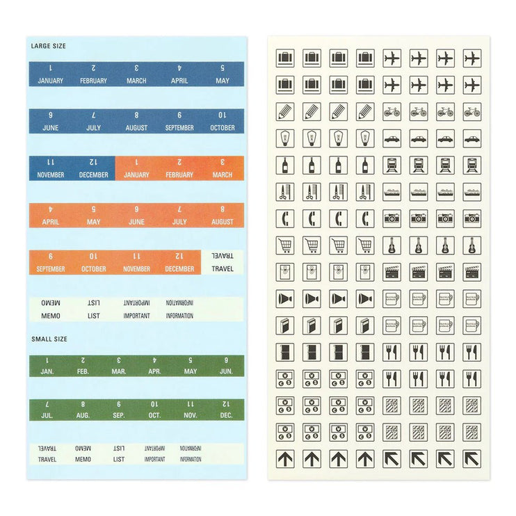 TRAVELER's notebook - Sticker Set 2026 - ColorSwatch