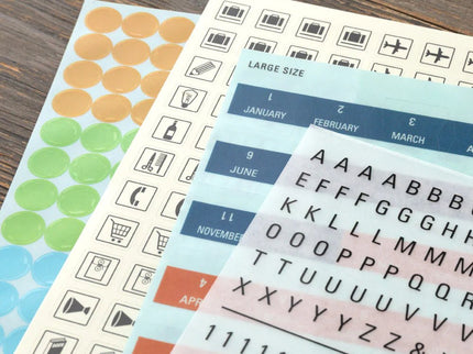 TRAVELER's notebook - Sticker Set 2026 - ColorSwatch