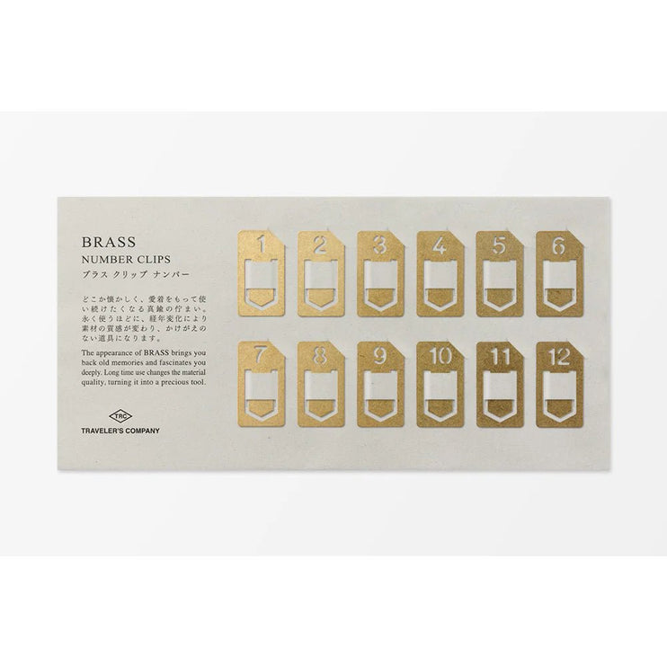 TRC BRASS Clips - Number - ColorSwatch