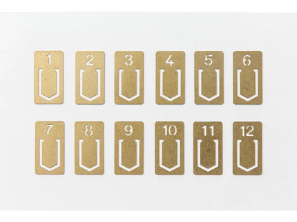 TRC BRASS Clips - Number - ColorSwatch