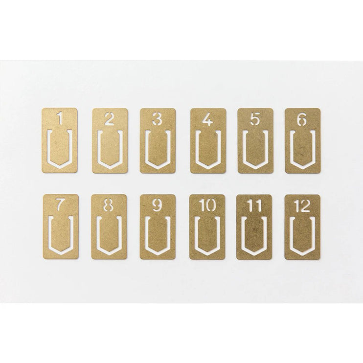 TRC BRASS Clips - Number - ColorSwatch