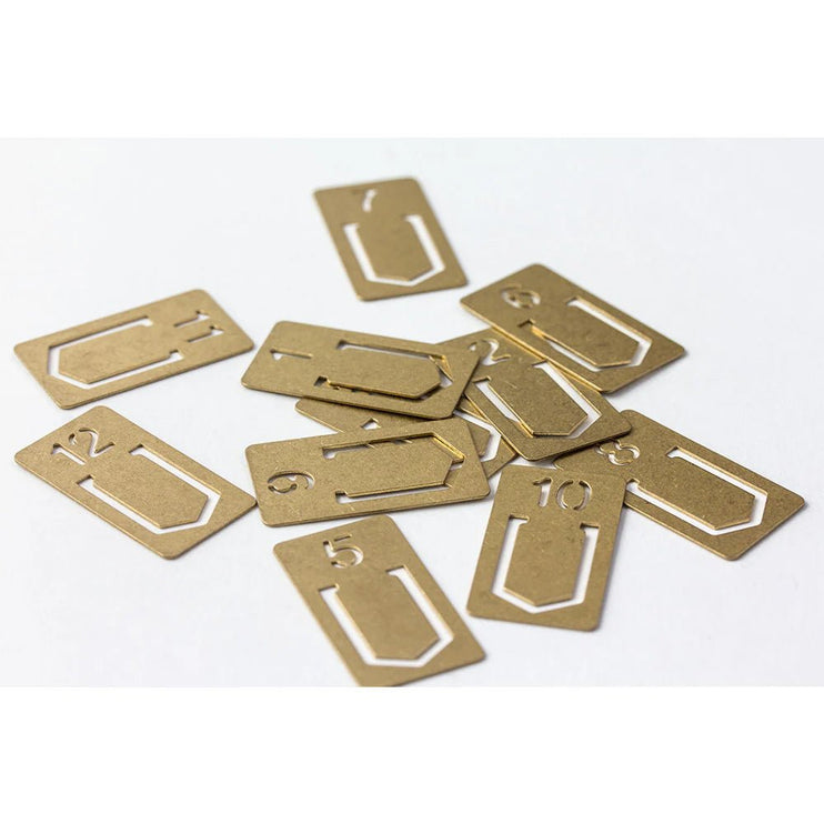TRC BRASS Clips - Number - ColorSwatch