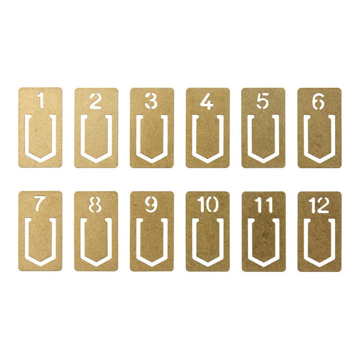 TRC BRASS Clips - Number - ColorSwatch