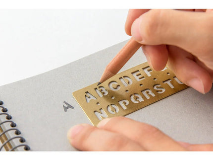 TRC BRASS - Template Bookmark - Alphabet - ColorSwatch