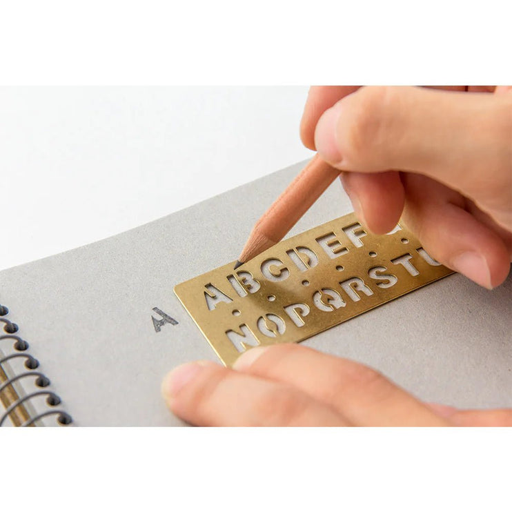 TRC BRASS - Template Bookmark - Alphabet - ColorSwatch
