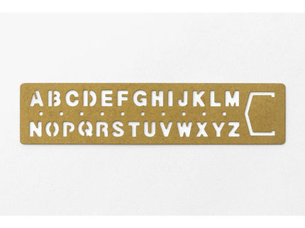 TRC BRASS - Template Bookmark - Alphabet - ColorSwatch