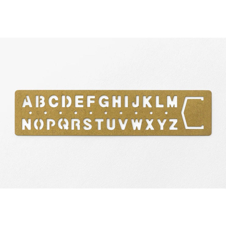 TRC BRASS - Template Bookmark - Alphabet - ColorSwatch