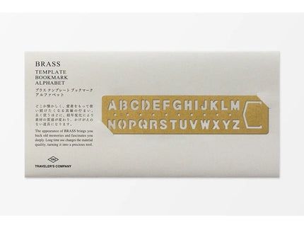 TRC BRASS - Template Bookmark - Alphabet - ColorSwatch