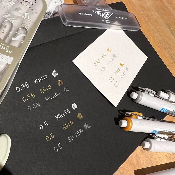 Uni ball ONE - White, Silver & Gold (Unidad) - ColorSwatch