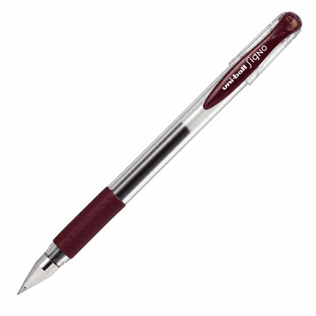 Uni-Ball Signo DX Gel Pen 0.38 - Bordeaux Black - ColorSwatch