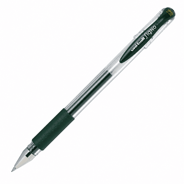 Uni-Ball Signo DX Gel Pen 0.38 - Green Black - ColorSwatch