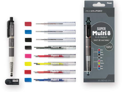 Pentel SUPER Multi 8 - Set