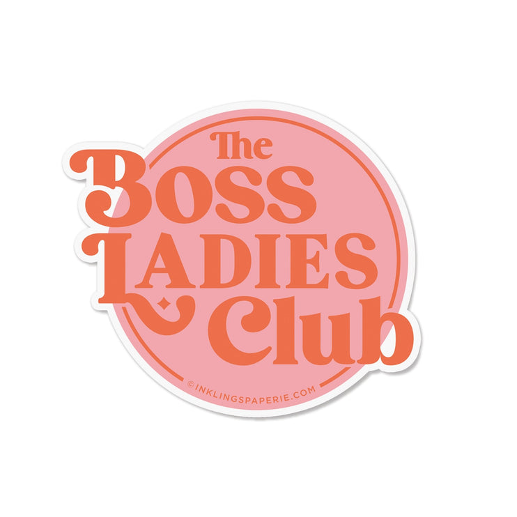 Vinyl Sticker - Boss Ladies Club - ColorSwatch