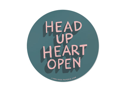 Vinyl Sticker - Head Up Heart Open - ColorSwatch