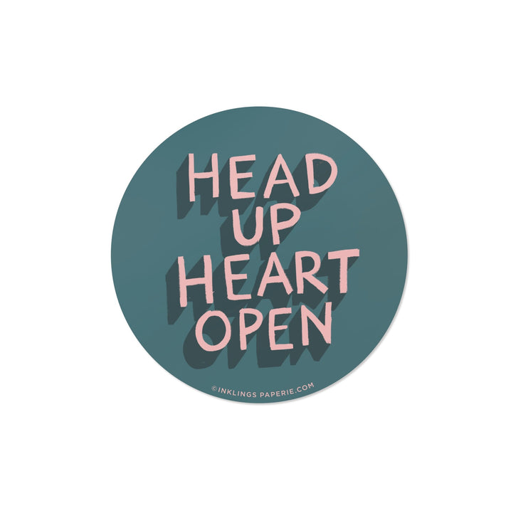 Vinyl Sticker - Head Up Heart Open - ColorSwatch