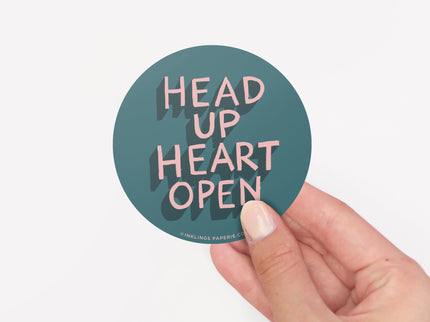 Vinyl Sticker - Head Up Heart Open - ColorSwatch