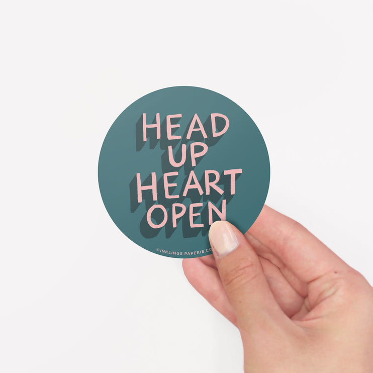 Vinyl Sticker - Head Up Heart Open - ColorSwatch
