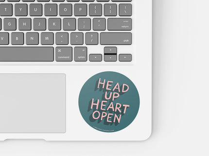 Vinyl Sticker - Head Up Heart Open - ColorSwatch