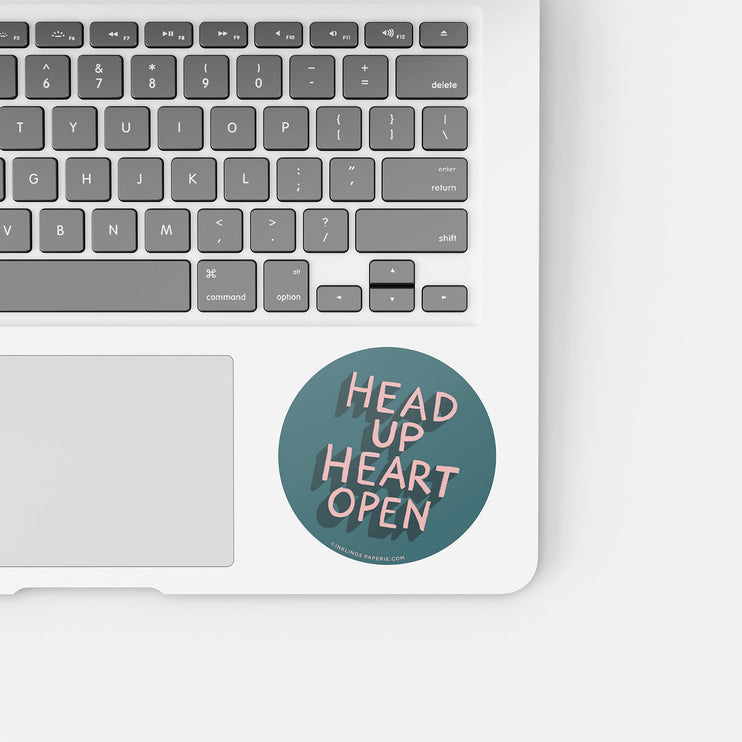 Vinyl Sticker - Head Up Heart Open - ColorSwatch