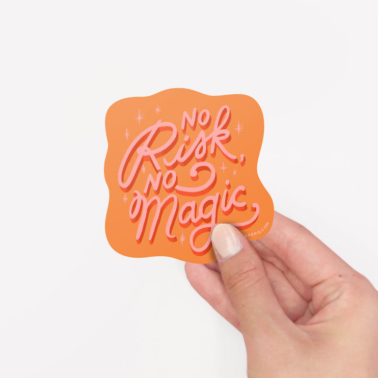 Vinyl Sticker - No Risk No Magic - ColorSwatch