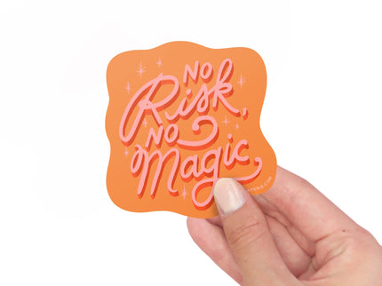 Vinyl Sticker - No Risk No Magic - ColorSwatch