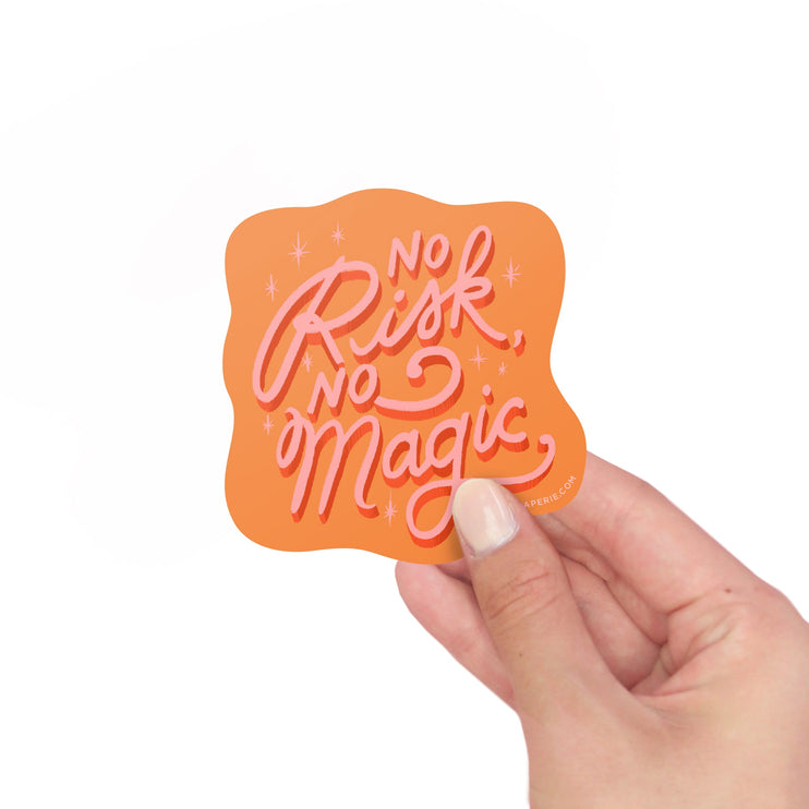 Vinyl Sticker - No Risk No Magic - ColorSwatch